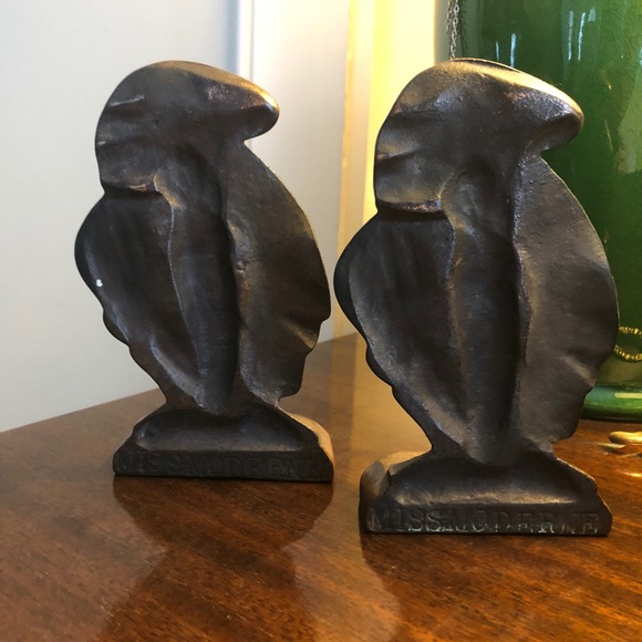 VINTAGE Art Moderne Elegant Lady Bookends - Picture 3 of 10